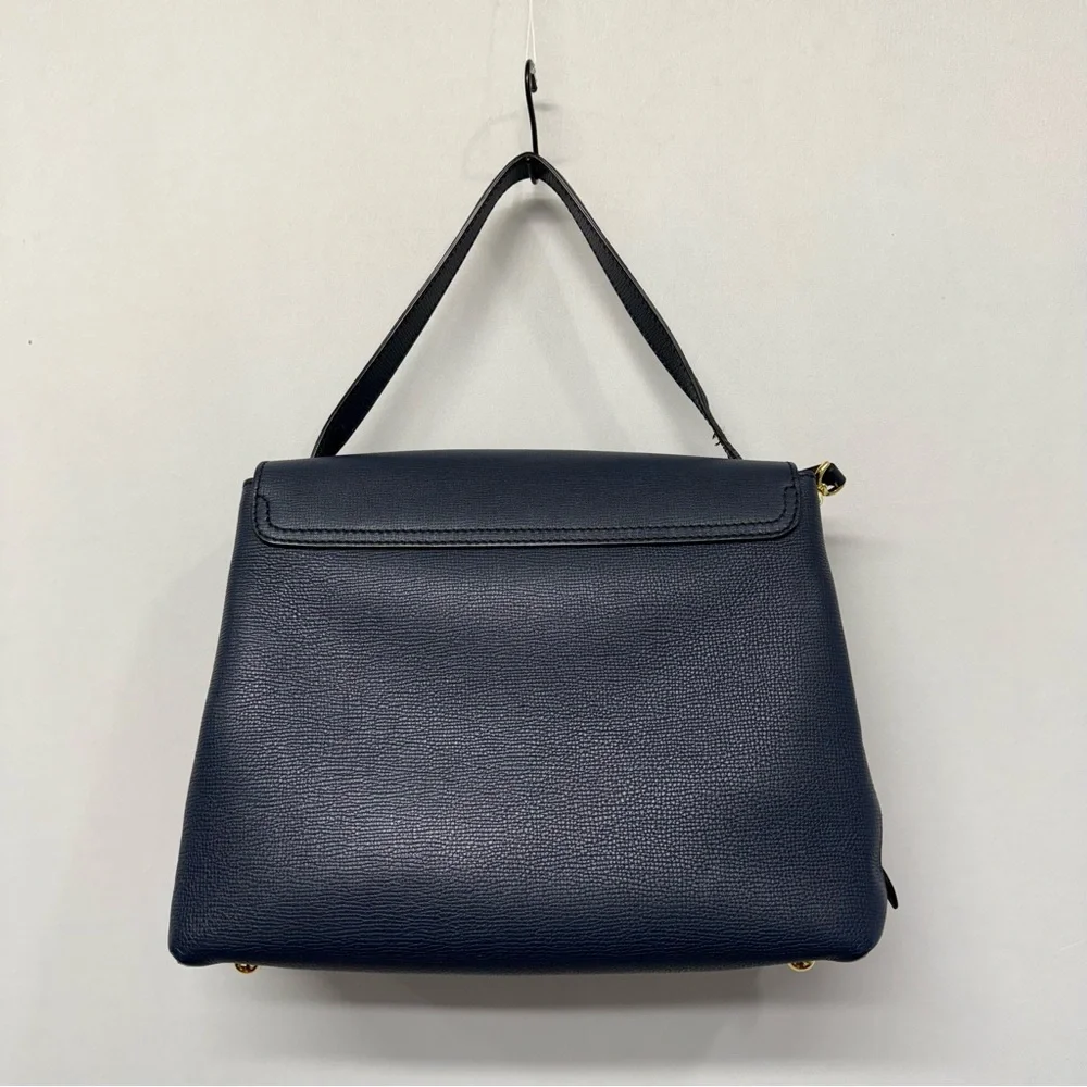 Authentic Burberry Camberley Medium Leather Satchel Navy Blue Hand Bag - Picture 7 of 16